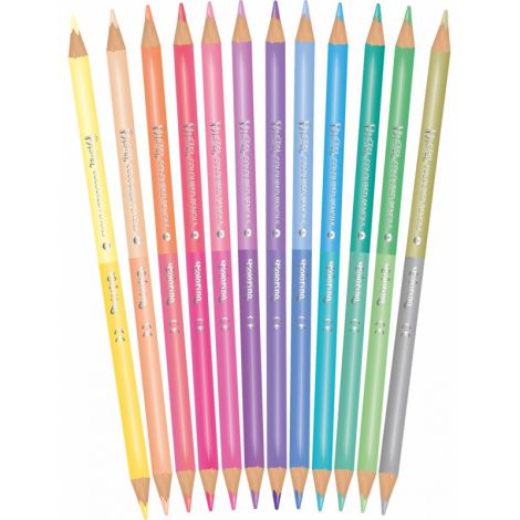 Kredki ołówkowe Colorino Pastel, 12 sztuk, 24 kolory - 2